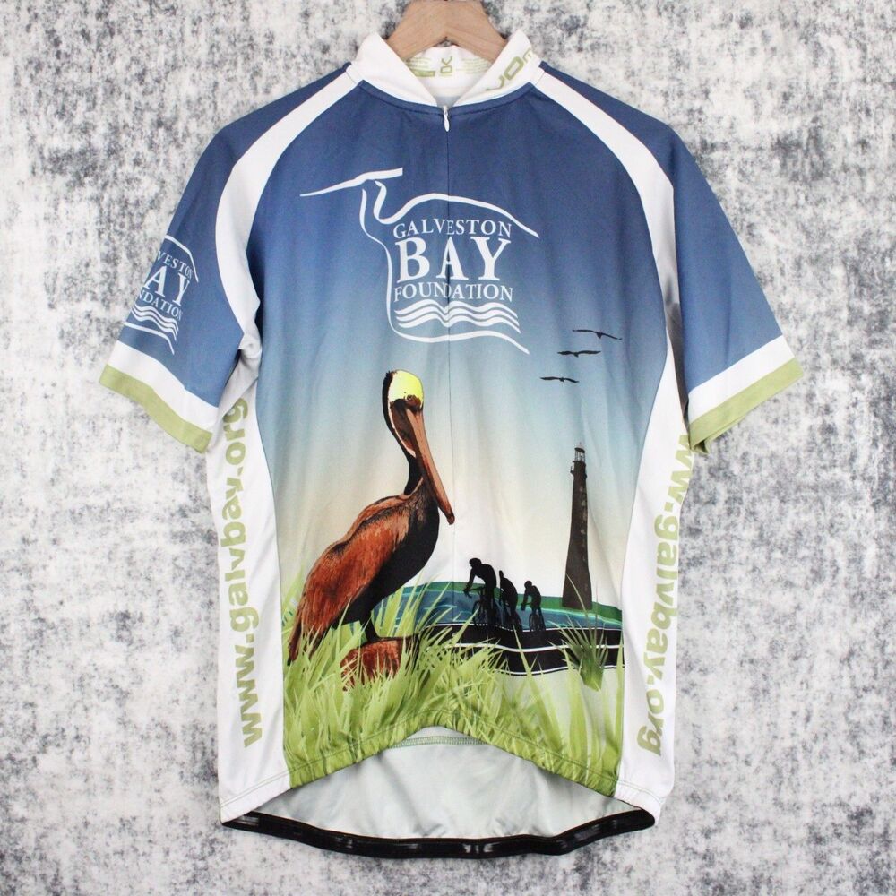 VO MAX Cycling Jersey Mens XL Zip S/S Performance Galveston Bay Foundation